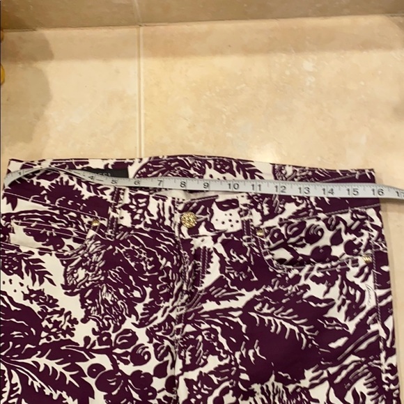 Gucci Pants Wide Leg purple print Size 42 - Picture 6 of 15